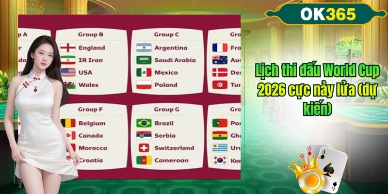 Lịch thi đấu World cup 2026